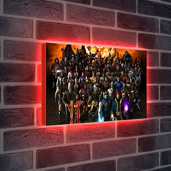 Лайтбокс световая панель - mortal kombat, characters, faces Лайтбокс световая панель - mortal kombat, characters, faces
