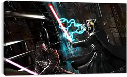 Постер на подрамнике - star wars, knights of the old republic, darth revan Постер на подрамнике - star wars, knights of the old republic, darth revan