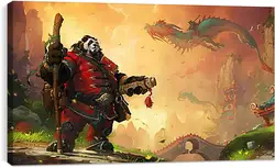Постер на подрамнике - world of warcraft, mists of pandaria, panda Постер на подрамнике - world of warcraft, mists of pandaria, panda