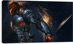 Постер на подрамнике - batman, arkham origins, deathstroke Постер на подрамнике - batman, arkham origins, deathstroke