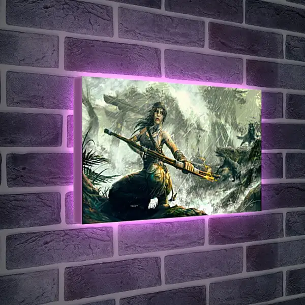 Лайтбокс световая панель - tomb raider, reborn, lara croft Лайтбокс световая панель - tomb raider, reborn, lara croft