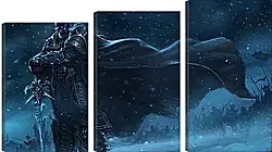 Модульная картина - warcraft, lich king, sword Модульная картина - warcraft, lich king, sword