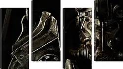 Модульная картина - fallout 4, paladin, armor Модульная картина - fallout 4, paladin, armor