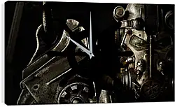 Часы картина - fallout 4, paladin, armor Часы картина - fallout 4, paladin, armor