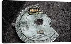 Постер на подрамнике - world of warcraft, disk, cover Постер на подрамнике - world of warcraft, disk, cover