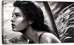 Постер на подрамнике - tomb raider, lara croft, girl Постер на подрамнике - tomb raider, lara croft, girl