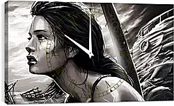 Часы картина - tomb raider, lara croft, girl Часы картина - tomb raider, lara croft, girl