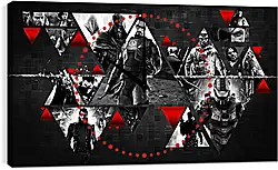 Часы картина - batman, arkham city, shots Часы картина - batman, arkham city, shots