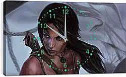 Часы картина - lara croft, tomb raider, art Часы картина - lara croft, tomb raider, art
