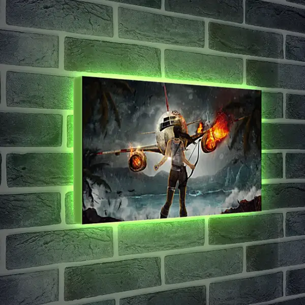 Лайтбокс световая панель - tomb raider, lara croft, art Лайтбокс световая панель - tomb raider, lara croft, art