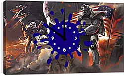 Часы картина - fallout 4, bethesda softworks, bethesda game studios Часы картина - fallout 4, bethesda softworks, bethesda game studios
