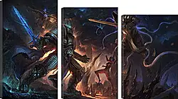 Модульная картина - diablo, warcraft, starcraft Модульная картина - diablo, warcraft, starcraft