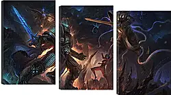 Модульная картина - diablo, warcraft, starcraft Модульная картина - diablo, warcraft, starcraft