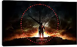 Часы картина - battlefield 3, soldier, sunset Часы картина - battlefield 3, soldier, sunset