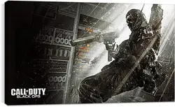 Постер на подрамнике - call of duty black ops, soldier, gun Постер на подрамнике - call of duty black ops, soldier, gun