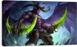 Постер на подрамнике - world of warcraft, illidan stormrage, art Постер на подрамнике - world of warcraft, illidan stormrage, art
