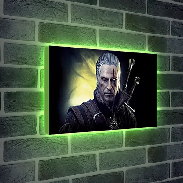 Лайтбокс световая панель - the witcher 3 wild hunt, the witcher, geralt Лайтбокс световая панель - the witcher 3 wild hunt, the witcher, geralt