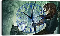 Часы картина - tomb raider, lara croft, art Часы картина - tomb raider, lara croft, art
