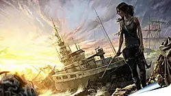 Плакат на стену - tomb raider, lara croft, art Плакат на стену - tomb raider, lara croft, art