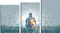 Модульная картина - battlefield 3, soldier, graphics Модульная картина - battlefield 3, soldier, graphics