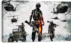 Постер на подрамнике - battlefield bad company 2, battlefield, soldiers Постер на подрамнике - battlefield bad company 2, battlefield, soldiers