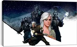 Постер на подрамнике - the witcher 3, wild hunt, art Постер на подрамнике - the witcher 3, wild hunt, art