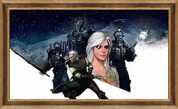 Картина в раме - the witcher 3, wild hunt, art Картина в раме - the witcher 3, wild hunt, art