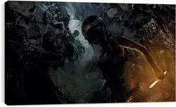 Постер на подрамнике - rise of the tomb raider, tomb raider, lara croft Постер на подрамнике - rise of the tomb raider, tomb raider, lara croft
