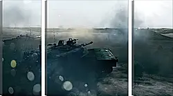 Модульная картина - battlefield 3, tanks, mountain Модульная картина - battlefield 3, tanks, mountain