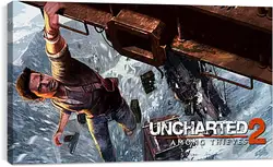 Постер на подрамнике - uncharted 2 among thieves, uncharted 2, danger Постер на подрамнике - uncharted 2 among thieves, uncharted 2, danger