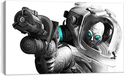Постер на подрамнике - batman arkham city, character, pistol Постер на подрамнике - batman arkham city, character, pistol