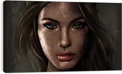 Постер на подрамнике - lara croft, tomb raider, face Постер на подрамнике - lara croft, tomb raider, face