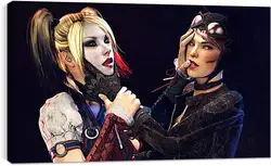 Постер на подрамнике - batman, arkham knight, catwoman Постер на подрамнике - batman, arkham knight, catwoman
