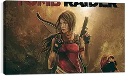 Постер на подрамнике - tomb raider, lara croft, weapons Постер на подрамнике - tomb raider, lara croft, weapons