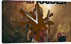 Часы картина - tomb raider, lara croft, weapons Часы картина - tomb raider, lara croft, weapons