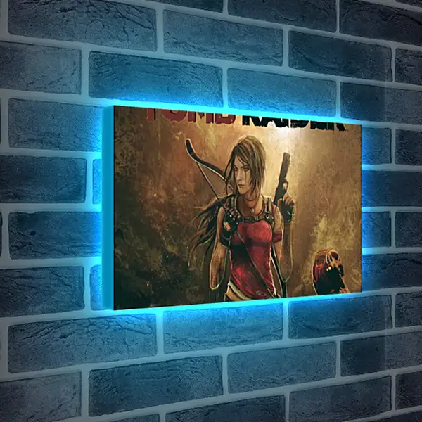 Лайтбокс световая панель - tomb raider, lara croft, weapons Лайтбокс световая панель - tomb raider, lara croft, weapons