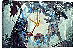 Часы картина - The Witcher 3: Wild Hunt Часы картина - The Witcher 3: Wild Hunt
