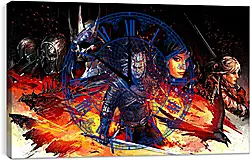 Часы картина - The Witcher 3: Wild Hunt Часы картина - The Witcher 3: Wild Hunt
