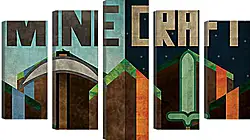 Модульная картина - Minecraft Модульная картина - Minecraft
