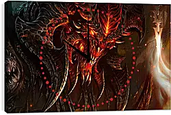 Часы картина - Diablo III Часы картина - Diablo III