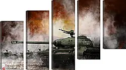 Модульная картина - World Of Tanks Модульная картина - World Of Tanks