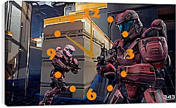 Часы картина - Halo 5: Guardians Часы картина - Halo 5: Guardians
