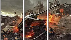 Модульная картина - World Of Tanks Модульная картина - World Of Tanks