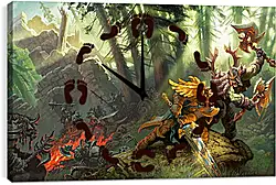 Часы картина - World Of Warcraft Часы картина - World Of Warcraft