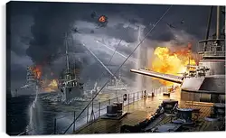 Постер на подрамнике - World Of Warships Постер на подрамнике - World Of Warships
