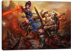 Постер на подрамнике - Diablo III Постер на подрамнике - Diablo III