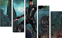 Модульная картина - Mass Effect Модульная картина - Mass Effect