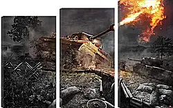 Модульная картина - World Of Tanks Модульная картина - World Of Tanks