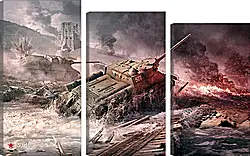 Модульная картина - World Of Tanks Модульная картина - World Of Tanks