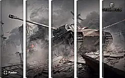 Модульная картина - World Of Tanks Модульная картина - World Of Tanks